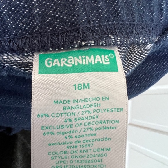 Garanimals 18M Blue Jean Leggings Girls Jeggings - Picture 3 of 3